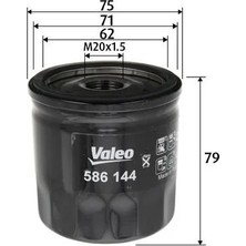 Valeo Yag Fıltresı Mercedes OM607 W176 W246 C117 X156 W415 . Renault Clıo Iv 12> Megane Iv 15> Duster 12> Symbol Iıı 14> Nıssan Qashqaı Iı 13> Juke 12> Note E12 13>16 1.5dci K9K