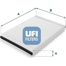 Ufi Polen Filtresi Dikdörtgen Astra G 98-04 - Astra H 04-14 -Zafıra A 98-10 1.4-1.6-1.8-2.0T-16V