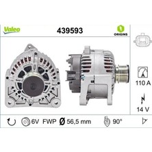 Valeo Alternatör 14V 110A Renault Clıo Iı 98> Clıo Iıı 05> Fluence 10> Kangoo Iı 08> Laguna I-Iı-Iıı Megane I-Iı- Thalıa I-Iı Logan 06> 1.5dci 1.6