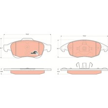 TRW Ön Fren Balatası Peugeot Partner 08>11 P5008 09>17 Cıtroen Berlıngo 08> C4 Pıcasso 06>15 Ds4 11>18 D S5 15>18 283MM