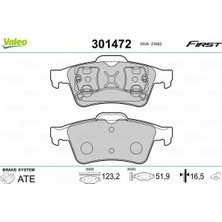 Valeo Arka Balata Renault Laguna Iı 01>07 Megane Iı 02>08 Latıtude 11> Vectra C 03>focus Iı 05>connect 06> Cmax 06> Prımera 02>