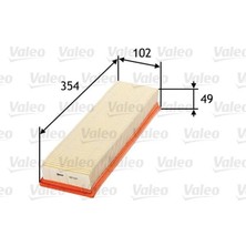 Valeo Hava Filtresi Peugeot P206 98>12 P307 03>07 Cıtroen C4 04- 1.4 16V Tu3