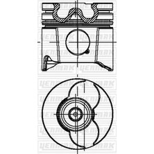 YENMAK Piston Segman Std 85MM P206-P306-P307-P406-P607-BOXER-PARTNER-EXPERT-JUMPY-C4-C5 2.0hdı-2.0jtd PKW-RHZ-RHY-DW10ATED
