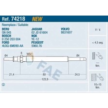 FAE Kızdırma Bujısı 11V Volvo S60 I 384 2.4 D 01>10 S80 I 184 2.4 D 01>06 V70 Iı 285 2.4 D 01>08