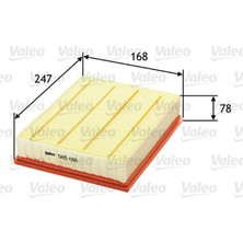 Valeo Hava Fıltresı Audı A4 B5 A6 C5 Skoda Superb I Vw Passat B5 . Bmw M60 M62 E34 E39 E32 E38 E53