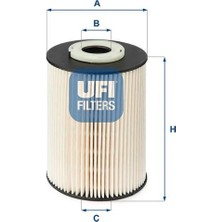 Ufi Mazot Fıltresı Mondeo Iv Iv 07>14 2.0 Tdcı Volvo S40 S60 V50 V70 C30 C70 XC60 D3-D4-D5 2.4d