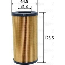 Valeo Yağ Filtresi Volvo C30- 11-13 -V40 12 > S40 10 > V50 10 > S60 10 > V60 10 > XC60 09 > C70 10 > V70