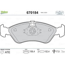 Valeo Ön Balata Astra F 91-98 Calıbra-Omega-Vectra A 1.8-2.0 88-95