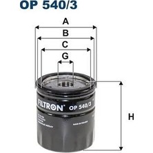 Filtron OP540.3 Yağ Filtresi Boxer-Jumper-Vıvaro C-Zafıra LIFE-P308-P508-P3008-P5008-EXPERT-JUMPY- C4-C5-To Yota Proace 2.0 DW10 Dtr-Dth-Dtl Bluehdı-Tdcı OP540.3