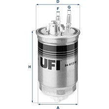 Ufi Yakıt Filtresi Doblo-Palıo-Sıena-Punto Iı 1.9d 11/00> Oe