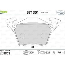 Valeo Fren Balatası Arka Mercedes Vıto W638