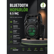 Nevamel® 10W Güçlü Ses Performanslı Bluetooth Karaoke Hoparlörü