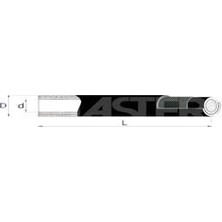 Master Kauçuk Içten Örgülü Benzin Yakıt Hortumu 6 mm x 12 mm Nbr