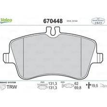Valeo Fren Balatası On Mercedes W202 W203 CL203 C209 R171