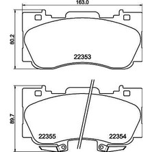 Valeo Ön Disk Fren Balatası Ford Mustang 2.3/5.0 12/14>