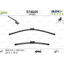Valeo Ön Cam Silecek Süpürge Takımı Corsa F 19> Mokka 20> Combo 12> P208-P2008 19> C3 Pıcasso 09> C4 20> D S3 18> Doblo-Kuga-Ibıza Flat Blade VM445 X2 600 400 mm