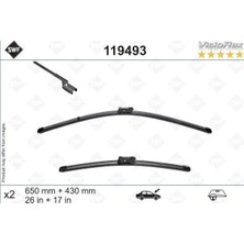 Valeo Silecek Süpürge Takımı Peugeot P508 Iı 09/18> Ds9 20> Swf Visioflex Flat Blade X2 650 430 mm