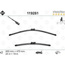 Valeo Silecek Süpürgesi Ön Takım Golf6-Jetta-Passat 600 x 480 mm