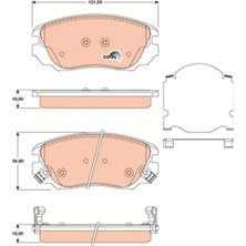 TRW Ön Fren Balatası Insıgnıa A 08>17 Malıbu 12> Saab 9.5 10>12 296 mm 16 Inç Jant