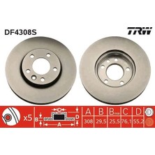 TRW Ön Fren Aynası Adet Transporter T5 03>multıvan 03>touareg 02>crafter 06> 308X29.5X5DLXHAVALI Xxx