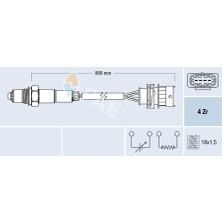 FAE Oksijen Sensörü Astra G-Corsa C-Vectra B 1.4-1.6 Z16XE-Z14XE Egsoz Borusuna
