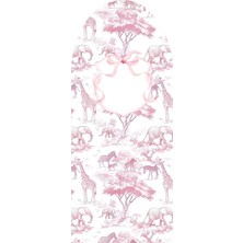 Nice Events Pembe Safari Temaliı Arka Fon ve Isimlik 180X75