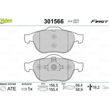Valeo Ön Fren Balatası Renault Laguna Iı 01>05 Laguna Iıı 07>15 Megane Iı 02>