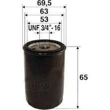 Valeo Yağ Filtresi Opel Agıla B 1.0l 1.2l / Chevrolet Kalos. Aveo. Matız. Spark 1.0l 1.2l 03-> / Suzukı Swıft 90-> / Alto. Maruttı 86-> / Daıhatsu Terıos 97-> / Feroza. Applause 88->