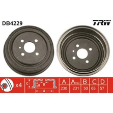 TRW Arka Kampana Astra G 98>09 Combo C 01>11 Astra F Sw 91>98 230X265X57X69X4DL 93189219