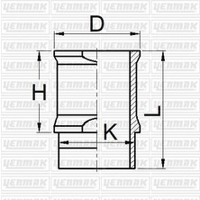 YENMAK x Motor Gömleği P104-P106-P204-P205 Xw 3 S-Wv 7-Tu 1 M/z-Tu 1 K 1.1 TU1M 72.00 Çap Std