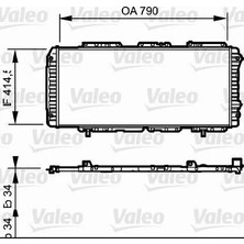 Valeo Radyatör Boxer-Ducato-Jumper 97-02 1.9d-2.5d-2.8hdı Ac Mek 790X415X34