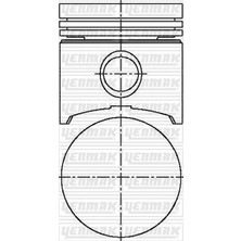 YENMAK Motor Piston Segman Std R1227-R1397-R2387-R4 2430-R4 Break Long-R4 F6R 2370-R4 Fourgon Netta