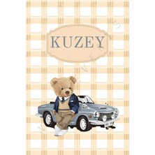 Nice Events Teddy Arabalı Karşılama Panosu 75X50 Kişiselleştirilebilir