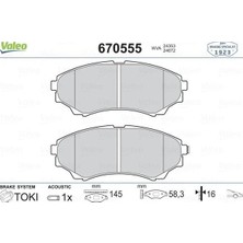 Valeo On Fren Balatası Mazda 4 4 B 2500 Ranger 02>06 2.5td / 3.0td 06>12