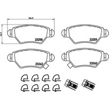 Valeo Arka Fren Disk Balata Astra G 98>05 Zafıra A 98>05 Corsa C-Combo C 03>09
