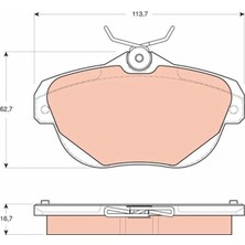 TRW Arka Fren Balatası Cıtroen C5 09>16 - C6 06>12