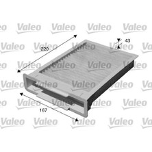 Valeo Polen Filtresi Peugeot P107 05> Cıtroen C1 05> Toyota Aygo 05>