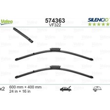 Valeo Ön Silecek Süpürge Takımı Peugeot P301 Cıtroen C Elysee 12> C3 Pıcasso 10>17 Ds3 10>15 Renault Clıo Iıı 09 05>talıa 00>fluence 09> 600 400 Flatblade-Muz Tip