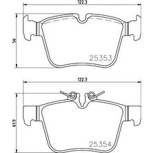 Valeo Fren Balatası Arka Mercedes C-Class W205 S205 C205 A205