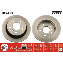 TRW Fren Dıskı Arka Mercedes W169 W245