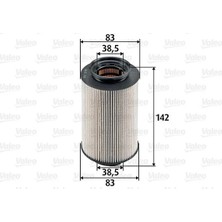 Valeo 0986TF0043 Yakıt Filtresi Caddy 04>golf 03>jetta 05-10 -Octavıa 04-10 -Touran 03-10 2.0 1.9tdı