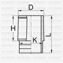 YENMAK Motor Gömleği P205-P309-P405B Xu9 JAZ-M/J1-XU5M/JPZ-XU 7jpk 83.00 Çap Std
