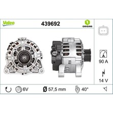 Valeo Alternatör 14V 90A BIPPER-NEMO-P206-P406-PARTNER-PARTNER Tepee-Berlıngo-Xsara-C5-Jumpy TU1JP