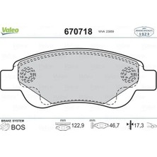 Valeo Ön Balata P107 06/05 > P108 14 >c1 1.0 1.4hdi 6.05 > 1.0 1.2VTİ 14 > Toyota Aygo 1.0 1.4 Hdi 7.05 >