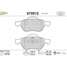 Valeo Ön Balata Megane Iı 02> Scenıc Iı 02> Clıo Iıı 05> 1.5dci 1.6 16V 2.0 16V