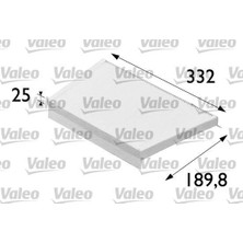 Valeo Polen Fıltresı Mercedes W203 CL203 S203 C209 A209