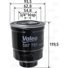 Valeo Yakıt Filtresi Toyota Aurıs. Corolla 1.4l 1ndtv NDE150 D-4d Dizel 07->