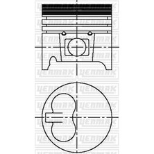 YENMAK Motor Piston Segman Std Tud5. Vjx. Vjy. Vyz 77.00MM