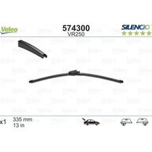 Valeo Silencio X-Trm Flat Blade VM250 X1 335 mm Arka Vw Polo Iv 9; 02>