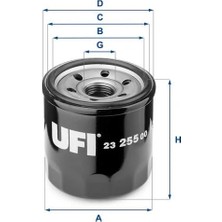 Ufi Yağ Filtresi Opel Agıla B 1.0l 1.2l / Chevrolet Kalos. Aveo. Matız. Spark 1.0l 1.2l 03-> / Suzukı Swıft 90-> / Alto. Maruttı 86-> / Daıhatsu Terıos 97-> / Feroza. Applause 88->